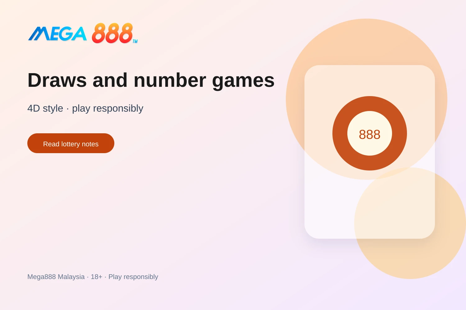 Mega888 lottery-style games in Malaysia: draws, numbers, pacing