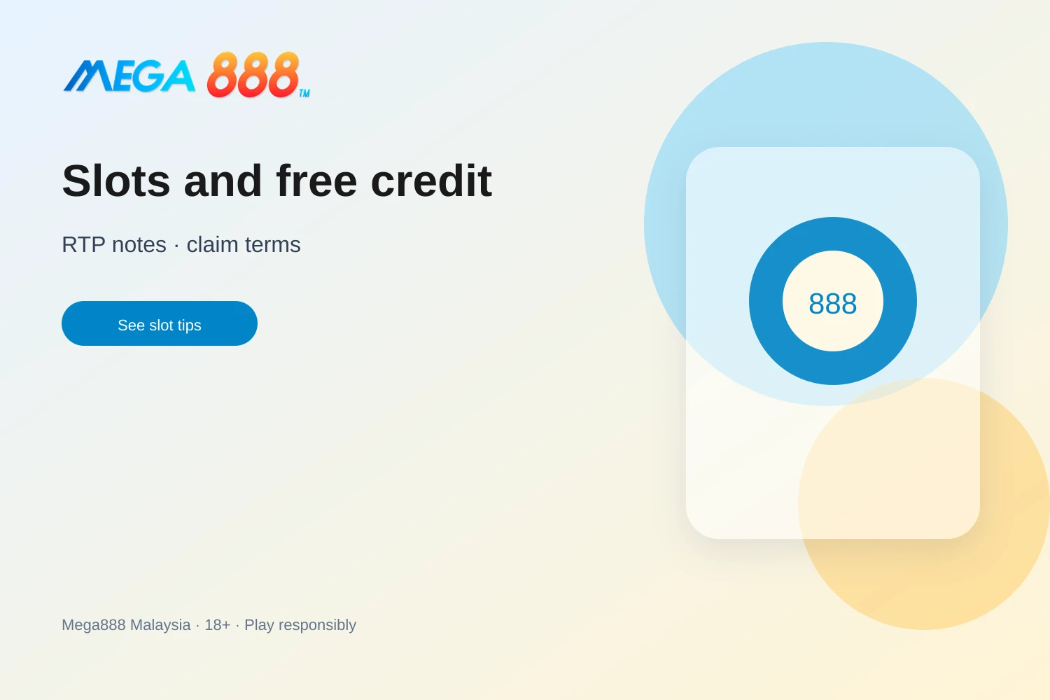 Mega888 slots in Malaysia: free credit, volatility, and claim rules